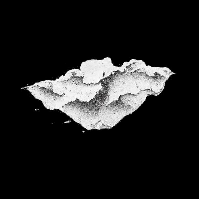 Alpha brush tip generated in Mixos from the prompt “peeling paint flakes”