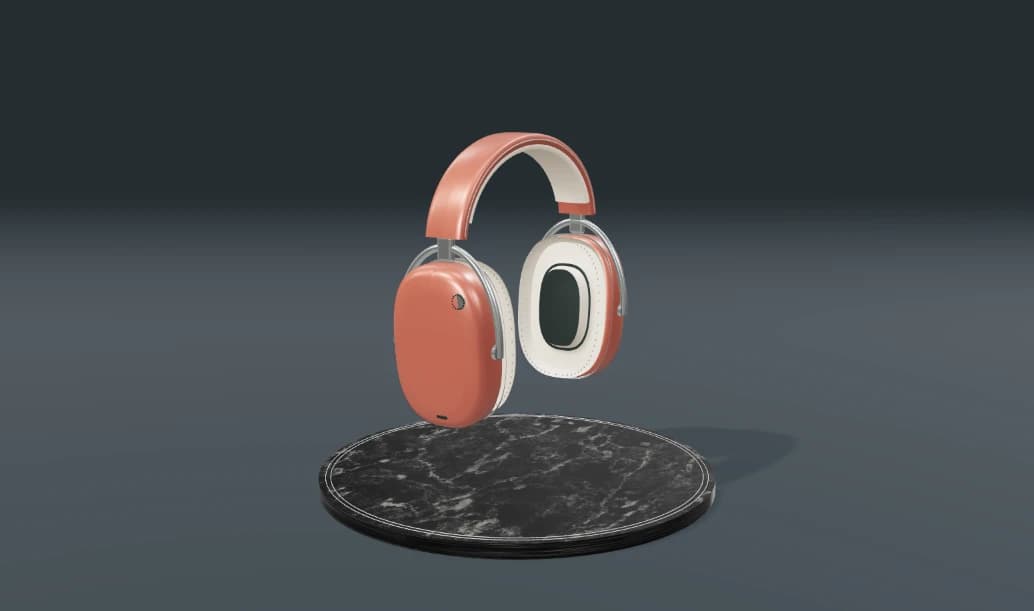 The rotating showcase — prepared 3D scene